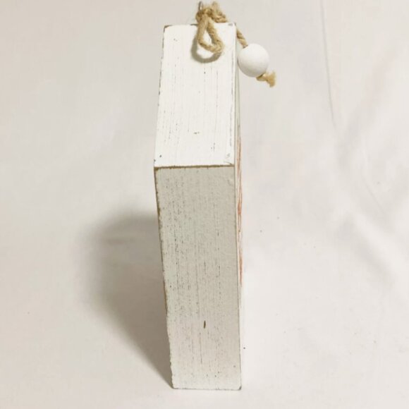 Fall Decor Wooden Sign Pumpkin Spice & Everything Nice Glitter Tabletop Decor - Picture 4 of 7